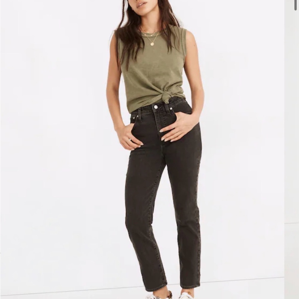 Madewell Women’s Curvy Perfect Vintage Black Jeans